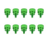Colored thumb screws 6#-32x6 /M3.5 aluminum step thumb knurled thumb screws computer case anodized 10 colors(Emerald,50Pcs)
