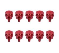 Colored thumb screws 6#-32x6 /M3.5 aluminum step thumb knurled thumb screws computer case anodized 10 colors(Red wine,50Pcs)