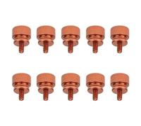 Colored thumb screws 6#-32x6 /M3.5 aluminum step thumb knurled thumb screws computer case anodized 10 colors(Champagne,50Pcs)
