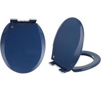 Colored Toilet Seat Round Soft Close,Oval Toilet Lid Quiet Close with Quick Release,Safe PP Material Easy Cleaning,Comfortable Design