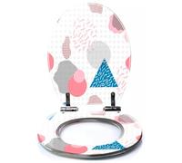 Colored Toilet Seat with Slow Close, Line Art Cute Dachshund for Print Dog Blanket Pet for Cards t Shirts Resin Toilet Seats, Easy to Install, Easy to Clean Heavy Duty Deluxe Toilet Seat