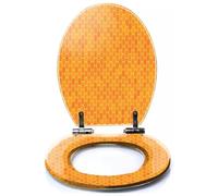 Colored Toilet Seat with Slow Close, Seamless Repeat Pattern t rex Stegosaurus Triceratops Dinosaurs Resin Toilet Seats, Easy to Install, Easy to Clean Heavy Duty Deluxe Toilet Seat