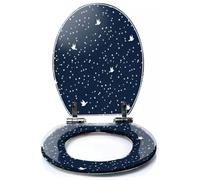 Colored Toilet Seat with Slow Close, Tropical Seamless Pattern Watercolor Tropic Drawing Rose Bird Greenery Resin Toilet Seats, Easy to Install, Easy to Clean Heavy Duty Deluxe Toilet Seat