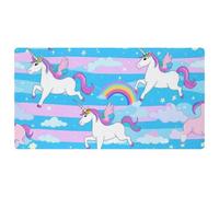Colored Unicorn-1681 Cushioned Kitchen Runner Rug Mat Stain Resistant, Easy Wipe Clean for House Sink Office,15.7"x29.5"in