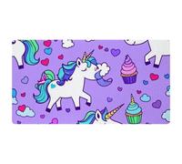 Colored Unicorn-1693 Cushioned Kitchen Runner Rug Mat Stain Resistant, Easy Wipe Clean for House Sink Office,15.7"x29.5"in