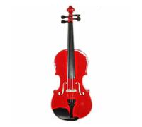 Colored Violins Blue Red Green Dark Violins Selected Basswood Violins For Violin Beginners(Red)