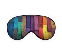 Colored Wood Sleeping Mask Sleep Mask for Side Sleeper Relaxing Zero Pressure Night Blindfold Light Block-Out Eye Mask for Sleep with Easy Adjustable Strap