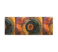 Colored Wooden Stakes Prints Extra Large Mouse Pad 12x31.5in for Office, Gaming, and Learning - Durable, Comfortable, and Environmentally Friendly