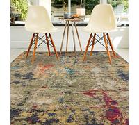 Colores Cloud Abstract Rug Bedroom Living Room Bright Multi Colours Modern Designs Rugs Large 160x230 cm (5'3"x7'7") Gardenia CO01 Multi