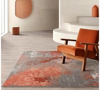 Colores Cloud Rug for Living Room, Bedroom, Kitchen, Kids Room, Dining Floor, Abstract Carpet Vibrant Multi Colours Flatweave Rug Magma Orange Red CO12, Extra Large Size 200 x 300 cm (6'7"x9'10")