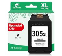 COLORETTO 305 Black Ink Cartridge Replacement for HP 305 XL Compatible with Deskjet 4220e 2810e 2820e 2800e 4222e Envy 6000e 6020e 6032e 6222e for HP Printer Ink 305 305XL