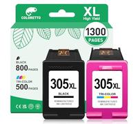 COLORETTO 305 XL Ink Cartridges for HP Deskjet 2810e 2820e 4220e