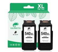 COLORETTO 540 XL Black Ink Cartridge for Canon PG-540XL compatible with Pixma TS5150 TS5151 MG3650s MG3600 MX475 MX530 MG4250 MG4100 MG3250 MG3550 MG3200 MG3500 MG4200 Printer Ink Replacement