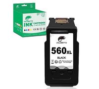 COLORETTO PG-560XL Black for Canon 560 XL for TS5350 TS5350a TS5350i TS5351 TS5351a TS5351i TS5352 TS5352a TS5352i TS5353i TS7450a TS7450i TS7451 TS7451a TS7451i Printer Ink Cartridge Replacement