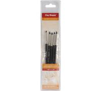 Colorfin Colour Shaper Black Tip Clay Shaper Set, Wallet of 5,Size 0, Art, Craft, Modelling Supplies