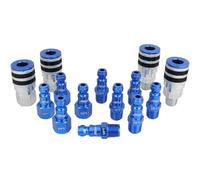 Colorfit by Milton Coupler & Plug Kit (T-Style) 1/4" NPT Quick Connect Hose Fittings for Air Tools & Compressors (With Bumper, 14)