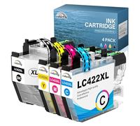 Colorfly LC422XL Ink Cartridges High Capacity Multipack Compatible with Brother LC-422XL LC422XLVAL Replacement for Brother Printer MFC-J5340DW MFC-J5345DW MFC-J5740DW MFC-J6540DW MFC-J6940DW (4-Pack)