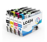 colorfly LC424 Ink Cartridges Multipack Replacement for LC-424 LC424XL | Compatible with DCP-J-1200W DCP-J1200WE Printer (4-Pack)