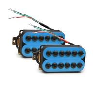 Colorful 1Set Adjustable Metal Double Coil Electric Guitar Pickups Humbucker(Blue 2)