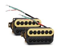 Colorful 1Set Adjustable Metal Double Coil Electric Guitar Pickups Humbucker(Yellow 1)
