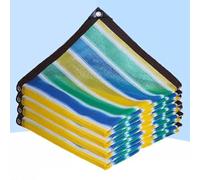 Colorful - 2x9m (7'x30') Outdoor Sun Protect Mesh Tarp with Grommets Ideal for Garden Patio Pera Plant e Net Cover UV Blocker