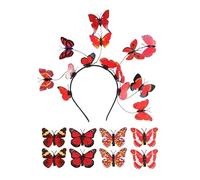 Colorful 3D Butterfly Headband for Girl Realistic Butterfly Hairhoop Party Wear Hairclip Lady Carnivals Hair Ornaments