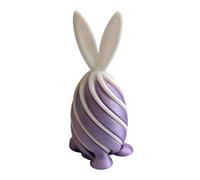 Colorful 3D Printed Easter Themed Bunnies for Desk Display and Emotional Wellbeing in Stylish Hues Easter Decoration