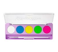 Colorful 5 Color Liquid Eye Liner Set Blacklight Glow Eye Face And Body Paint Tool With Application Brush For Parties