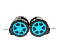 Colorful 60mm Roulette Chair Wheels Set of 5 - Durable Replacement Casters for Office Chairs, Smooth Rolling, Stylish Design (Color 02)