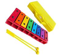 Colorful 8 Tone Brick Aluminum Plate Small Glockenspiel Easy To Use Percussion Instrument Professional Glockenspiel Set