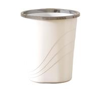 Colorful 9/12L Round Bathroom Trash Can, Press Ring Lid Plastic Bin, Open Top Recycling Basket for Bedroom, Office & Kitchen - Stylish Waste Management Solution