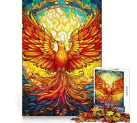 Colorful Abstarct Phoenix for Adults 1000 Piece Jigsaw Puzzle Indoor Fun Smooth Thick Family Activity Birthday Art Gift (50x75cm)