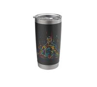 Colorful Abstract Art Meditation Buddha Buddhism Stainless Steel Insulated Tumbler