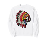 Colorful Abstract Feather Arrow Design Sweatshirt