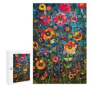 Colorful Abstract Floral Artwork Puzzle 1000 Teile Schwer Puzzle Spielzeug Lernspiel Impossible Herausforderungsspielzeug Für Erwachsene Kinder 1000 PCS