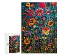 Colorful Abstract Floral Artwork Puzzle 1000 Teile Schwer Puzzle Spielzeug Lernspiel Impossible Herausforderungsspielzeug Für Erwachsene Kinder 300 PCS