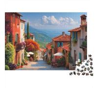 Colorful Abstract Italian Village Rätsel Für Erwachsene || 1000pcs (75x50cm) Puzzles Lernspiele Home Decor Puzzles