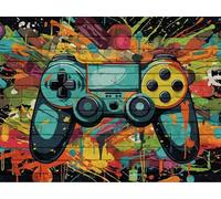 Colorful Abstract Jigsaw - Memory Games For Adults - Family Educational Toys，Game Controllers Posters Gifts - 1000 Pieces Puzzles Zx126Aw