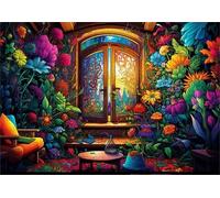 Colorful Abstract Landscapes Posters - Art Jigsaw - Adult Family Stress Relief Puzzle Toys - Adult Personalised Challenge Toys Gifts - 1000 Pieces Puzzle Zx101Aw