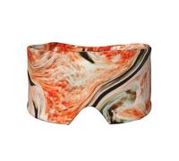 Colorful Abstract Marble Print Sleep Eye Mask with Earmuffs Soft Pressureless Cooling Blackout Eye Covers for Sleeping,Keeps Warm, Shading, Comfortable Aid Strap