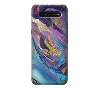 Colorful Abstract Marble Stone Case Cover For LG K41S