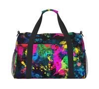 Colorful Abstract Painting Print Hand Travel Bag Ideal for Long-Distance Travel and Daily Use