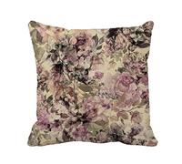 Colorful Abstract Roses And Hydrangeas Flowers Watercolor Beautiful Birthday Cushions Pillowcase Square Pillowcase With Invisible Zipper Cushion Case For Party Bed Chair 45X45Cm