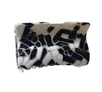 Colorful Acetate Hair Clip For Women Checked Barrettes Lovely Claw Strong Hold Hairpins