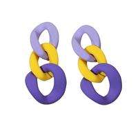 Colorful Acrylic Drop Earrings Fashion Jewelry Acrylic Texture for Party and Daily Costume