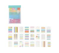 Colorful Adhesive Labels Adhesive Note Paper Memo Sheets for Notebooks Journals Diaries and Planners Color Coding Student Writing Set