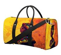 Colorful Africa Woman Travel Duffle Bag for Women Men Girls Boys Weekend Overnight Bags 22.7 L Tote Cabin Luggage Bag for Sports Gym Yoga