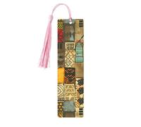 Colorful African Women Bookmark Egyptian Ethnic Wooden Bookmark with Tassel Book Mark for Women Men Reading Page Markers Gifts for Book Lovers