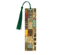 Colorful African Women Bookmark Egyptian Ethnic Wooden Bookmark with Tassel Book Mark for Women Men Reading Page Markers Gifts for Book Lovers