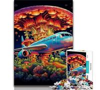 Colorful Airplane Jigsaw Puzzles for Teenagers 1000 Piece Puzzle,Decompressing Intellectual Educational Toy Perfect Decoration (75x50cm)